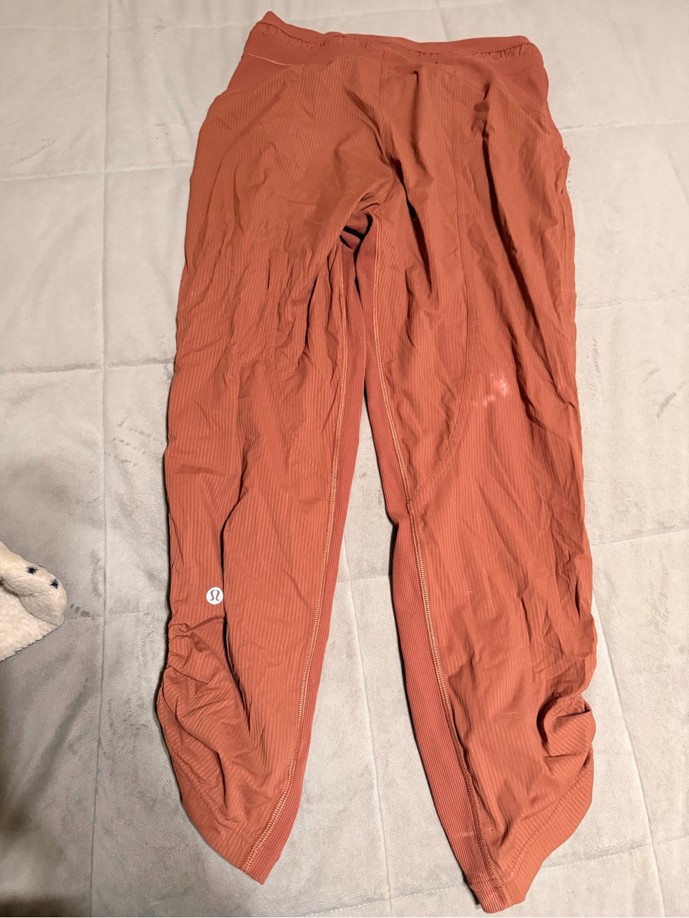 lululemon athletica Ribbed Ankle Leggings in Burnt Orange